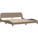  Okvir kreveta LED boja cappuccina 200 x 200 cm umjetna koža | shoptok.hr