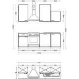Flex-Well Kuhinjski Blok Z Aparati Nepal, Kašmir, Barva Hrasta | Shoptok.si