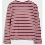 Sinsay Pamučna majica dugih rukava u pruge s vezom Pusheen the Cat | shoptok.hr