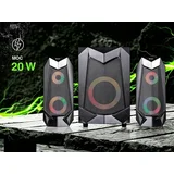 Zvucnici 2.1 20W RGB USB crni bluetooth Hi-Cube