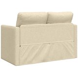  Podni kauč na razvlačenje 2-u-1 krem 112x174x55 cm od tkanine | shoptok.hr
