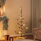 vidaXL Kovinska novoletna jelka z lesenim podstavkom črna 150 cm | Shoptok.si