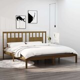  Posteljni okvir medeno rjav iz trdne borovine 200x200 cm, (20647925) Cene