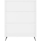  Regal za knjige sjajni bijeli 69,5x32,5x90 cm konstruirano drvo | shoptok.hr