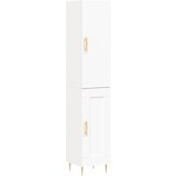 Maison Chic Visoka omara - Komoda - Predalnik bela 34,5x34x180 cm inženirski les, (21718910) | Shoptok.si
