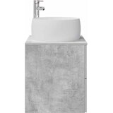  Umivaonik s policom Betonska siva 49,5 x 44,5 x 66 cm | shoptok.hr