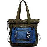 Desigual Nahrbtnik moder denim / zelena | Shoptok.si