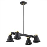  Argon 1774 - Luster na šipci AVALONE 4xE27/15W/230V crna/zlatna | Eponuda.com