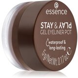 Essence Eyeliner Gel Pot Stay Play - 02 Brown Smeđa | shoptok.hr