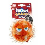GiGwi Crazy lopta sa zvukom gumena narandžasta M Cene