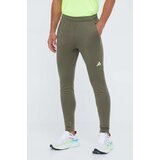Adidas Hlače za trening Train Essentials Seasonal boja: zelena, s tiskom | shoptok.hr
