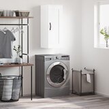 Maison Chic Stenska omarica - Zidna omarica visok sijaj bela 34,5x34x90 cm inženirski les iu137, (22062438) | Shoptok.si