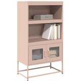 vidaXL Visoka ploča ružičasta 68x39x123 cm čelik | shoptok.hr