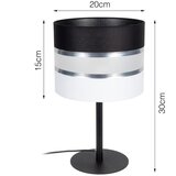  Stona lampa CORAL 1xE27/60W/230V crna/bela | Eponuda.com