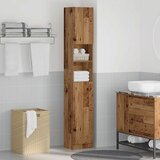  Kupaonski ormarić staro drvo 32x25,5x190 cm konstruirano drvo | shoptok.hr