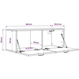  Ormar za Zid Staro drvo 100 x 36 5 x 35 cm Konstruirano drvo - Staro drvo Slike