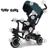  Tricikel Tiny Bike 3v1 – zelen | Shoptok.si