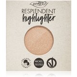 puroBIO cosmetics Resplendent Highlighter REFILL - 01 Champagner - refill Cene