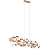 Trio Select bela/zlata viseča svetilka s steklenim senčnikom bubble – | Shoptok.si
