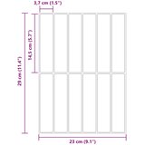  Pravougaona keramika 50 pcs Bež 29 x 23 x 0,08 cm | shoptok.hr