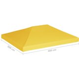  Pokrov za sjenicu 270 g/m² 4 x 3 m žuti | Eponuda.com