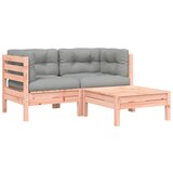  The Living Store Vrtni kavč z blazinami in stolčkom za noge dvosed - Vrtni Kavč, (21447141) | Shoptok.si