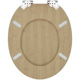  Toaletna sjedala s mekim zatvaranjem 2 pcs 44 x 38 cm MDF ploča | shoptok.hr