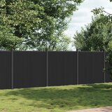 vidaXL Panel za ogradu sivi 526 x 186 cm WPC Cijene