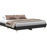 vidaXL Posteljni okvir brez vzmetnice črn 180x200 cm inženirski les, (21791291) | Shoptok.si