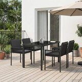  Vrtni set za objed 13 kom. Crna poliratan | shoptok.hr