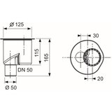Tece 650003 Drainline vertikalni sifon DN50 za tuš kanaleto | Shoptok.si