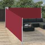 vidaXL Zložljiva stranska tenda rdeča 100x1000 cm | Shoptok.si