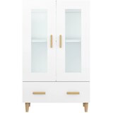  Visoka komoda bijela 70 x 31 x 115 cm od konstruiranog drva | Eponuda.ba