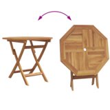 vidaXL 3 komada sklopivi vrtni bistro set od čvrste tikovine | shoptok.hr