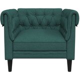  Fotelja Chesterfield tamnozelena od tkanine | shoptok.hr
