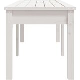  Klupa s 2 sjedala bijela 159 5x44x45 cm masivna borovina | shoptok.hr