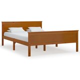  Posteljni okvir medeno rjav iz trdne borovine 120x200 cm - Posteljni Okvir, (21526776) | Shoptok.si