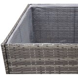  Vrtna sadilica siva 157 x 80 x 80 cm od poliratana | shoptok.hr