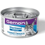 Monge Gemon konzerva za mačke Cat mousse Sterilised - Tuna i svinjetina 85g Cene