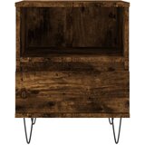  Noćni ormarić boja hrasta 40 x 35 x 50 cm od konstruiranog drva | Eponuda.com