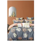Mila Home Siva posteljina za bračni krevet/za produženi krevet s uključenom plahtom/4-dijelna 200x220 cm Leaf –