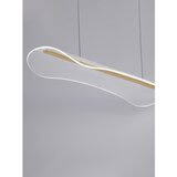 Nova Luce LED viseća svjetiljka aluminijska s mogućnosti zatamnjivanja u zlatnoj boji sa sjenilom od akrilnog stakla Agos – | shoptok.hr