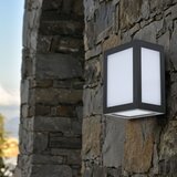  LED spoljašnje zidno svetlo LED/12W/230V 4000K IP65 crno | Eponuda.com