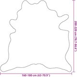  Tepih od prave kravlje kože crno-bijeli 180 x 220 cm | shoptok.hr