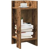 vidaXL Stranske mize s polico 2 kosa Old Wood 25,5x27x60 cm Cene