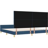 vidaXL Postelja Modra 200x200 cm Tkanina, (22049071) | Shoptok.si