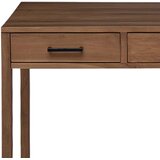  Stol s ladicama Prirodna Čvrsto teak drvo 110 x 50 x 75 cm | shoptok.hr