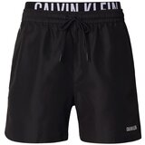 Calvin Klein Swimwear Kratke kopalne hlače 'Intense Power' črna / bela | Shoptok.si