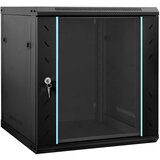 vidaXL Omara za omrežje s shranjevanjem Črna 60 x 45 x 65 cm Jeklo | Shoptok.si