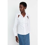 Trendyol White Detailed Shirt Cene